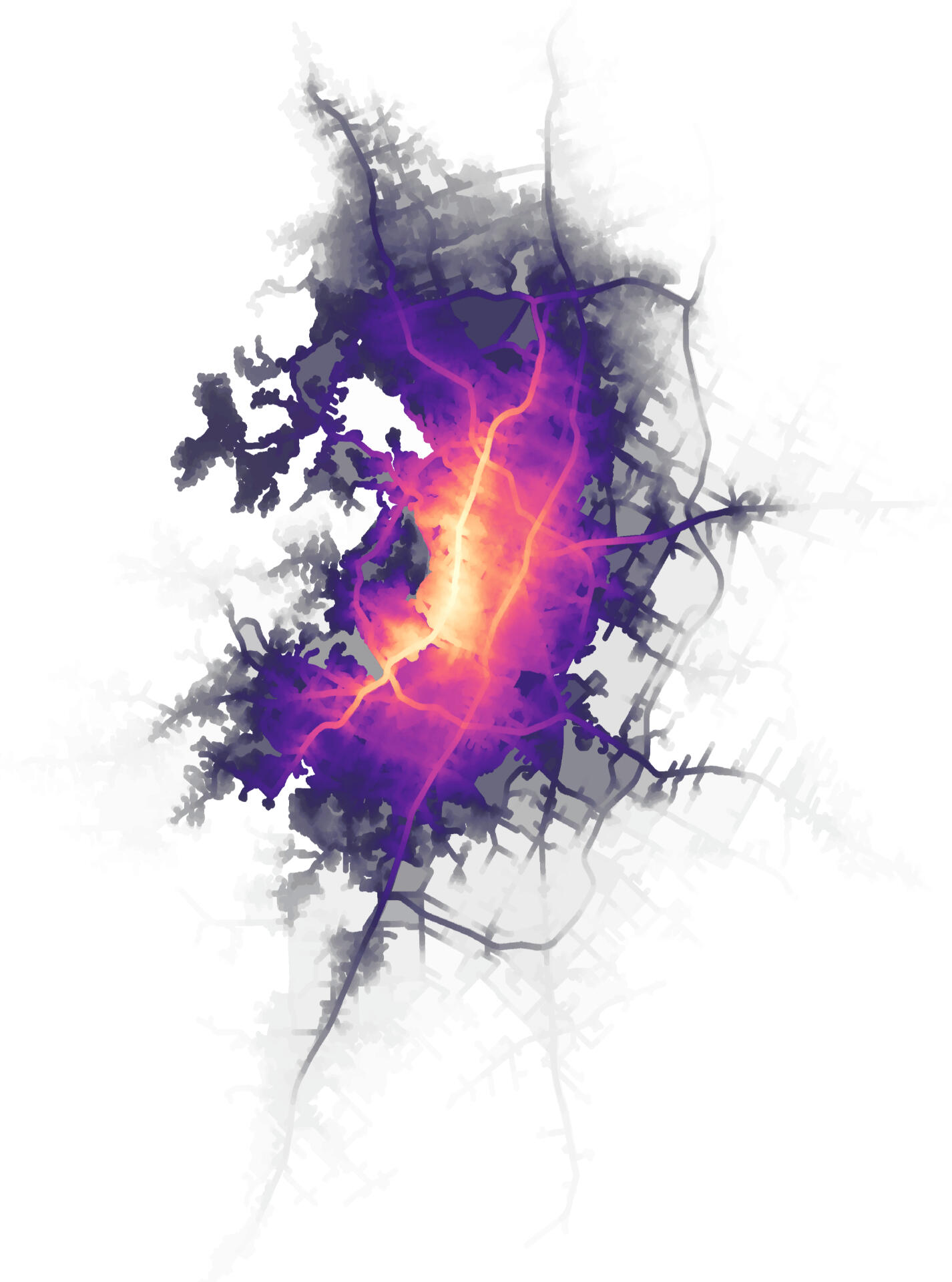 Mobile device locations of coffee-drinkers in Austin, TX